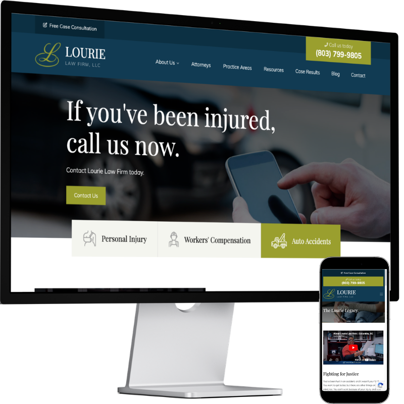 Lourie Law Firm Website